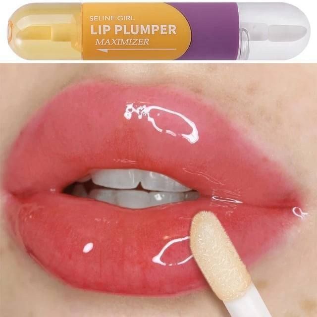 2 In 1 Moisturizing Lip Plumper Gloss, Instant Plumping Lip Oil, Brighten Lip Care Oil 2 In 1 Moisturizing Lip Plumper Gloss, Instant Plumping Lip Oil, Brighten Lip Care Oil